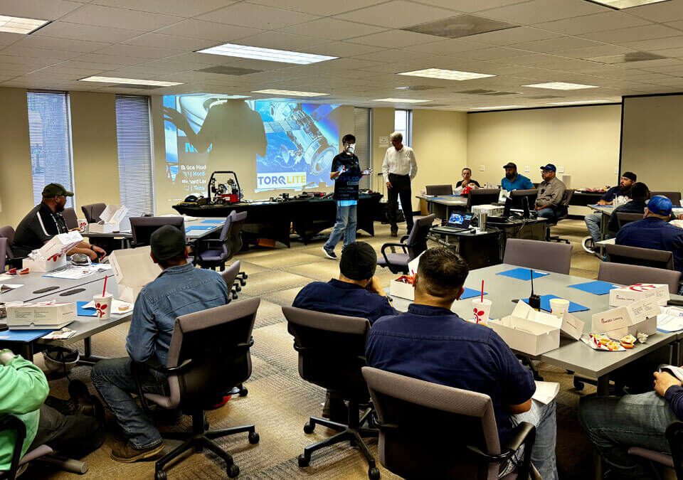 Torqlite training on industrial bolting systems, helping you find a company specializing in expert bolting solutions.
